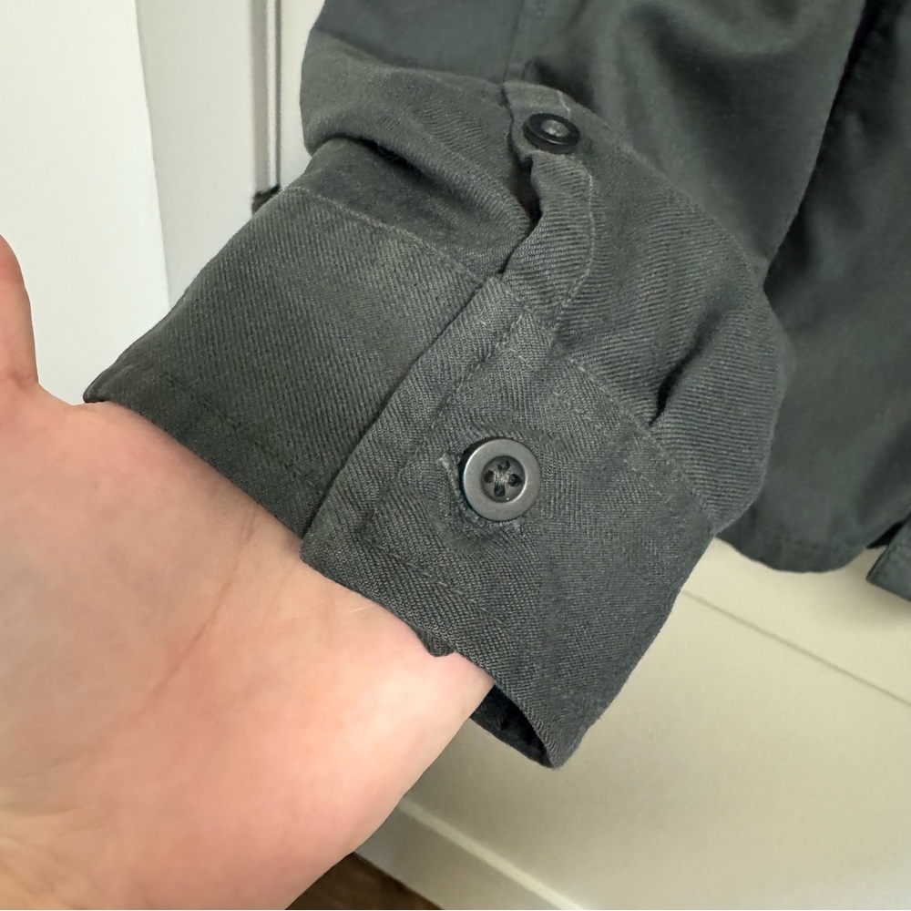 Mountain Hardware Dark Gray Button Down Casual‎ S… - image 4